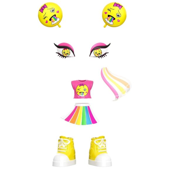 Mattel Lotta Looks Rainbow Cute Mood Accessory Pack Collectible - Picture 3 of 4